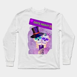 “Skeleton’s Date Night” Long Sleeve T-Shirt